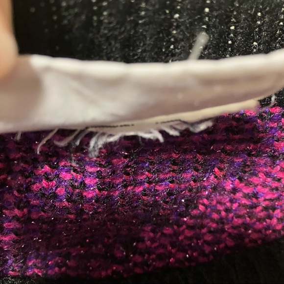 Vintage 80s Donagain Metallic Pink Purple Sweater - Picture 6 of 8